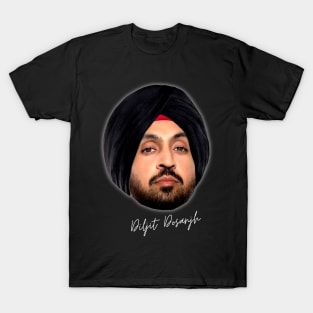 Diljit Dosanjh Bighead design style T-Shirt